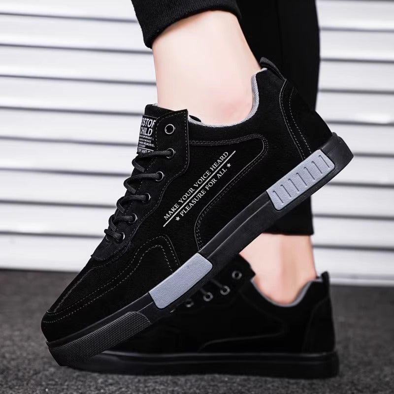 Men'S Shoes, Men'S Shoes, Breathable Casual Sports Black Sneakers, Kitchen Work, Spring Labor Protection Trendy Shoes - Image 5